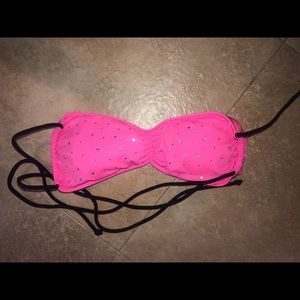 VS PINK sparkly strapped bikini top